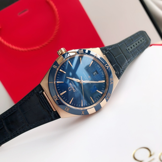 Omega Blue Dial Watch