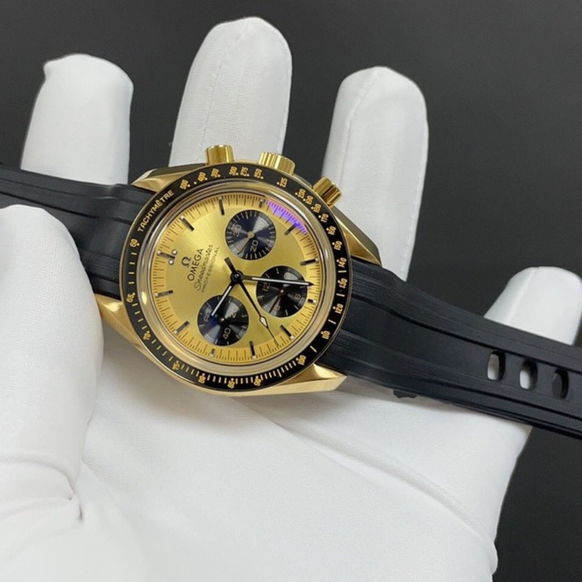 Omega Speedmaster Professional Gold Dial Watch