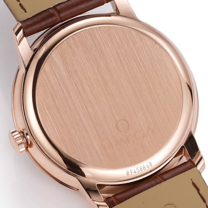 Omega De Ville Rose Gold Leather Watch