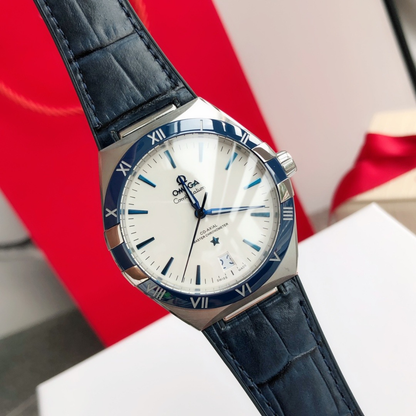 Omega x Swatch Blue Bezel Dive Watch