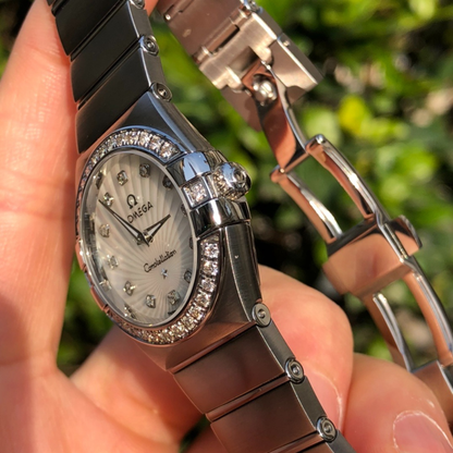 Omega Constellation Quartz Diamond Watch