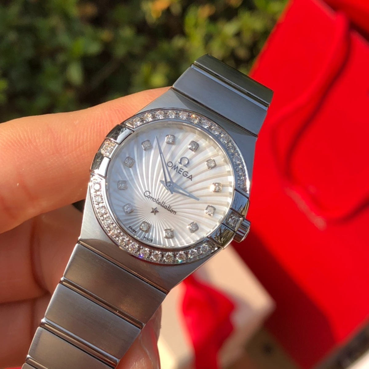 Omega Constellation Quartz Diamond Watch