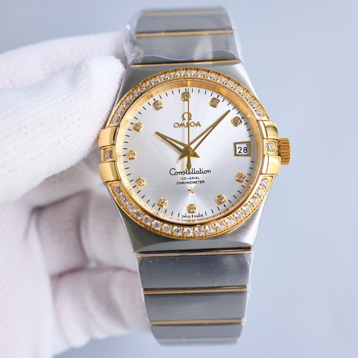 Omega Co-Axial Diamond Watch