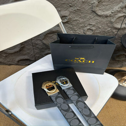 Coach Hey Ha Leather Belt
