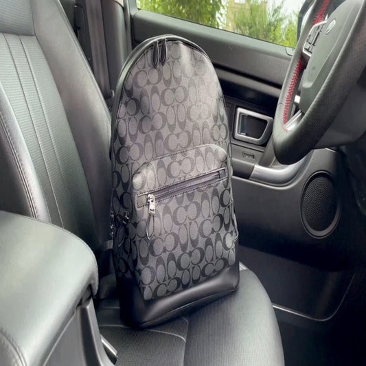 Coach Real-Shot Leather Backpack