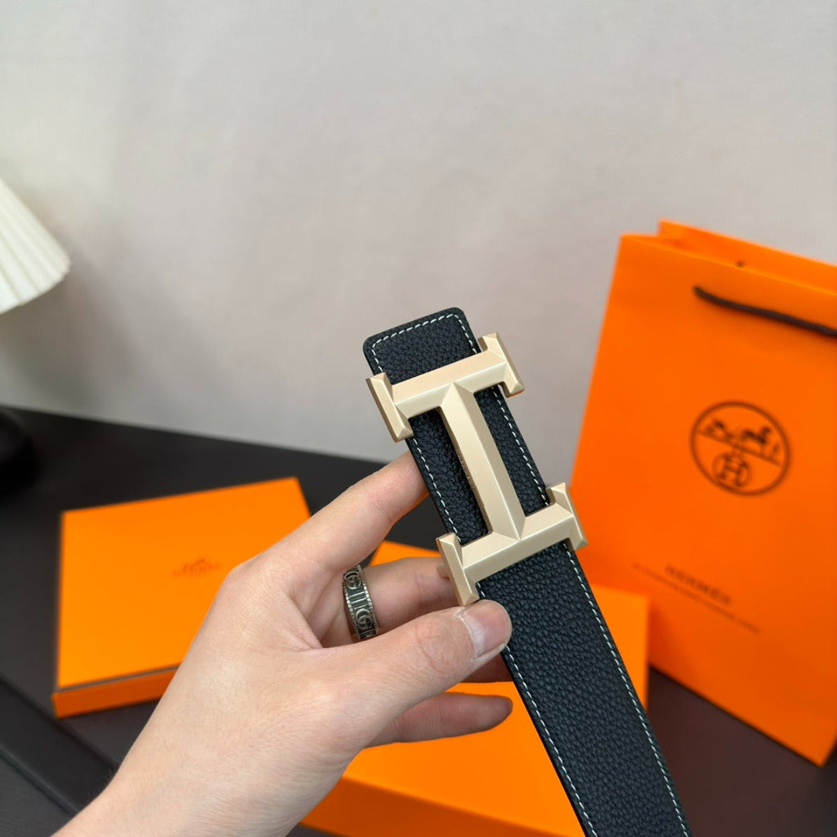 Hermès Cowhide Leather Belt