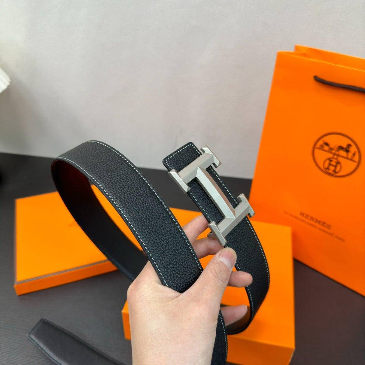 Hermès Cowhide Leather Belt