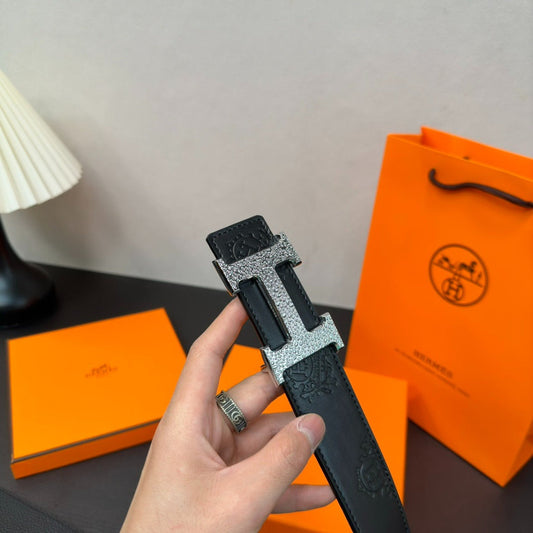 Hermès-Inspired Cowhide Belt