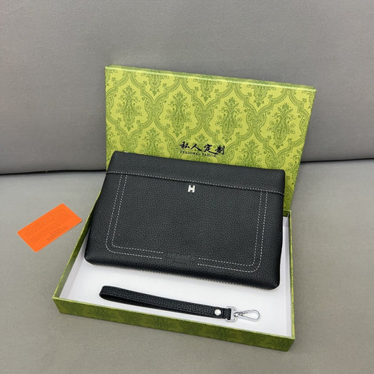 Hermès Inlay Leather Clutch bag