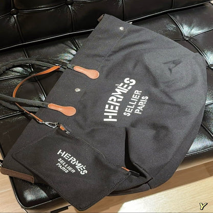 Hermès Vintage Canvas Tote Bag