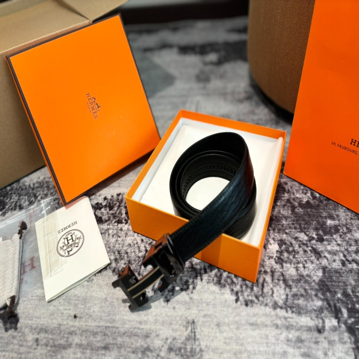 Hermès Cowhide Leather Belt