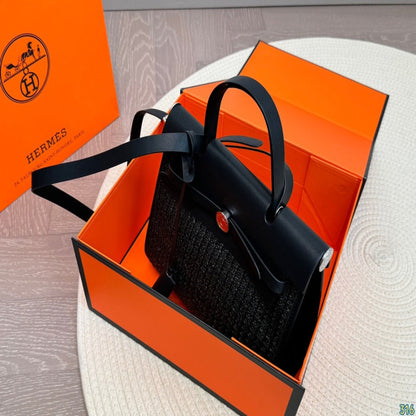 Hermes Woven Handbag