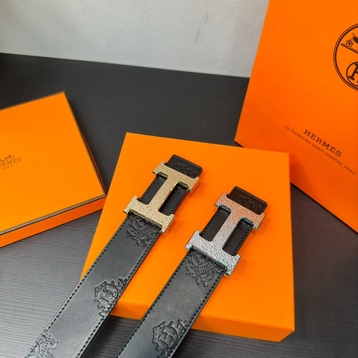 Hermès-Inspired Cowhide Belt