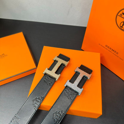 Hermès-Inspired Cowhide Belt