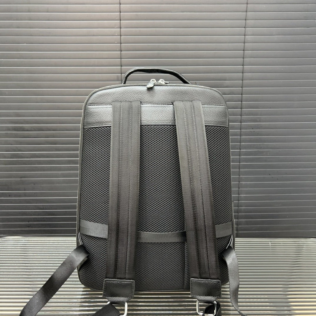 Hermès Montblanc Leather Laptop Backpack