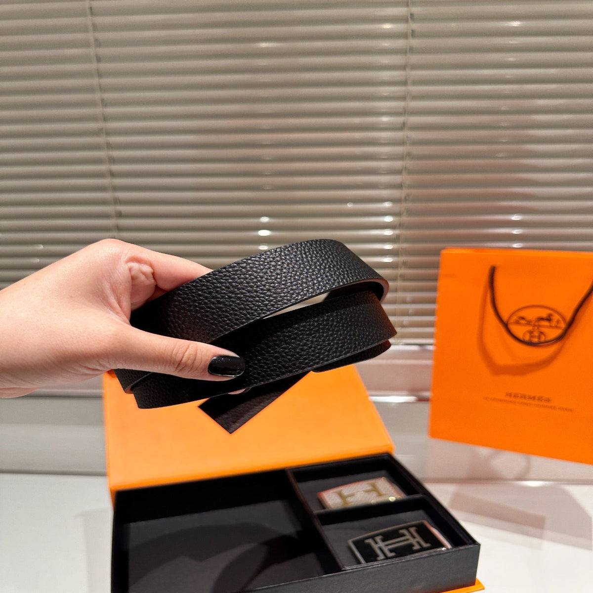Hermès Cowhide Leather Belt