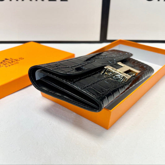 Hermes Black Crocodile Bag
