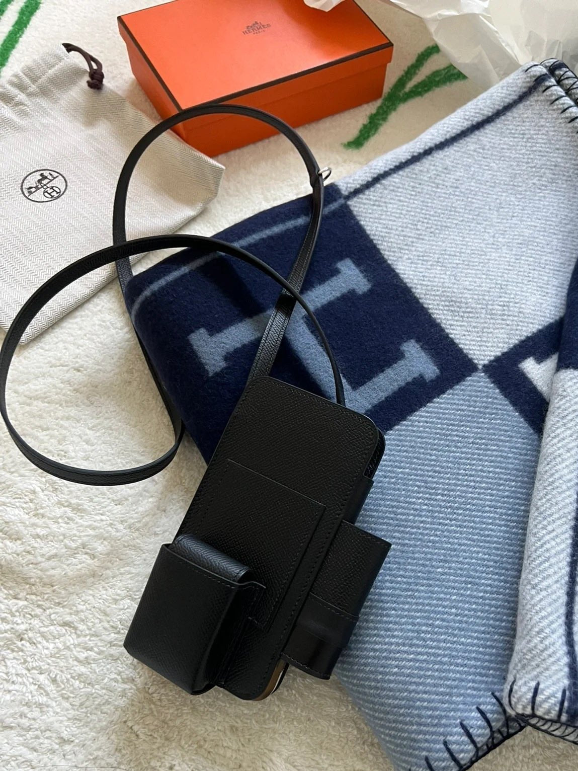 Hermès Epsom Calfskin Phone Case