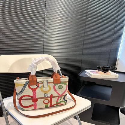 Hermes Steeple Canvas Tote Bag