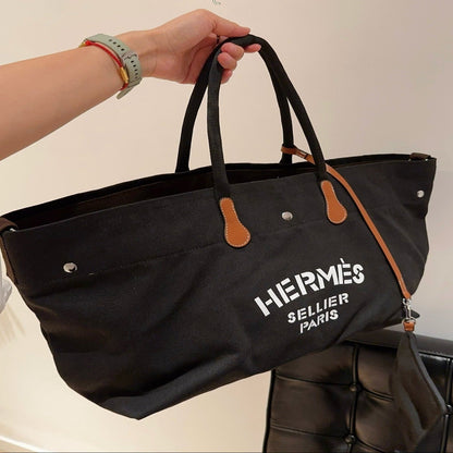 Hermès Vintage Canvas Tote Bag