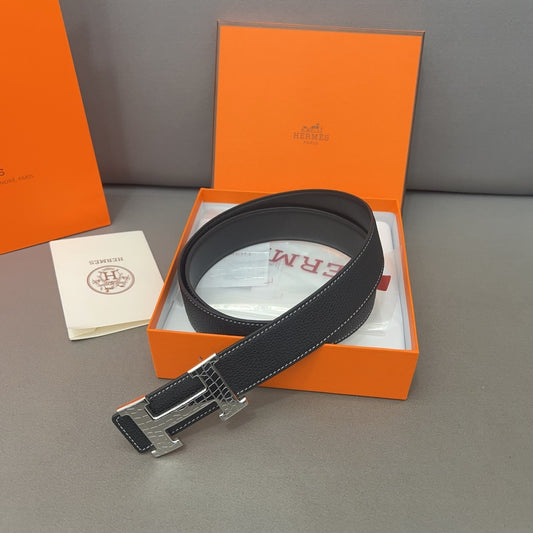 Hermès Steel Buckle Belt