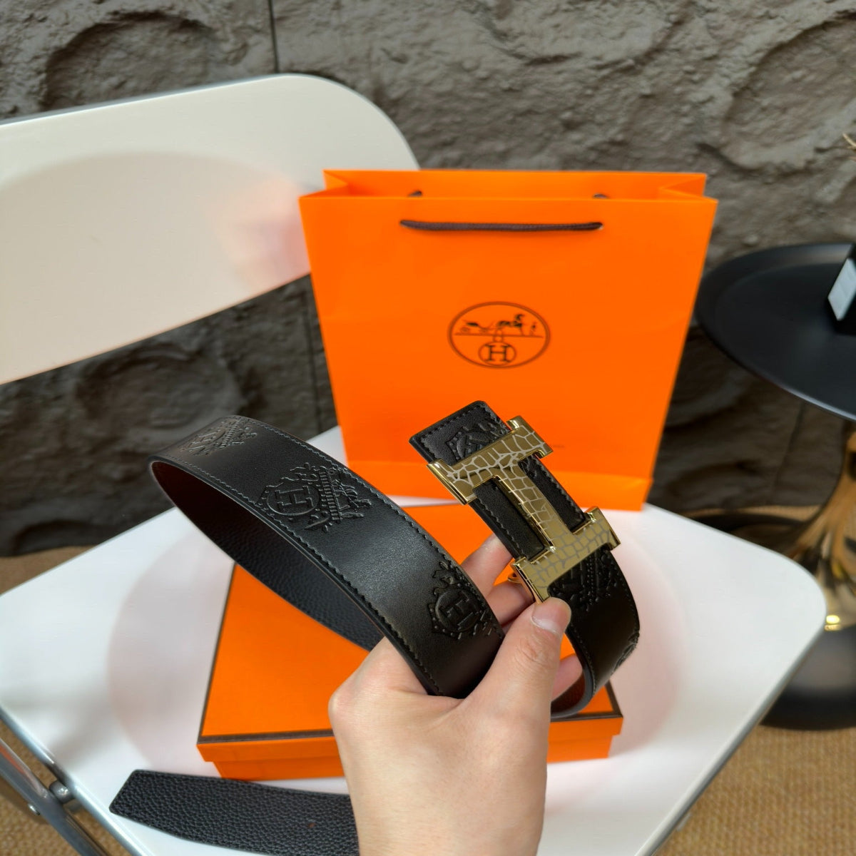 Hermès Replica Leather Belt