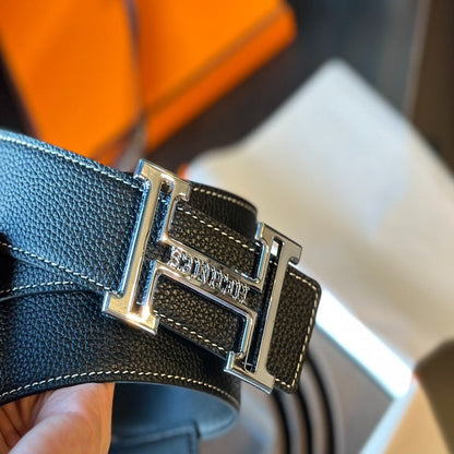 Hermès High-End Cowhide Leather Belt