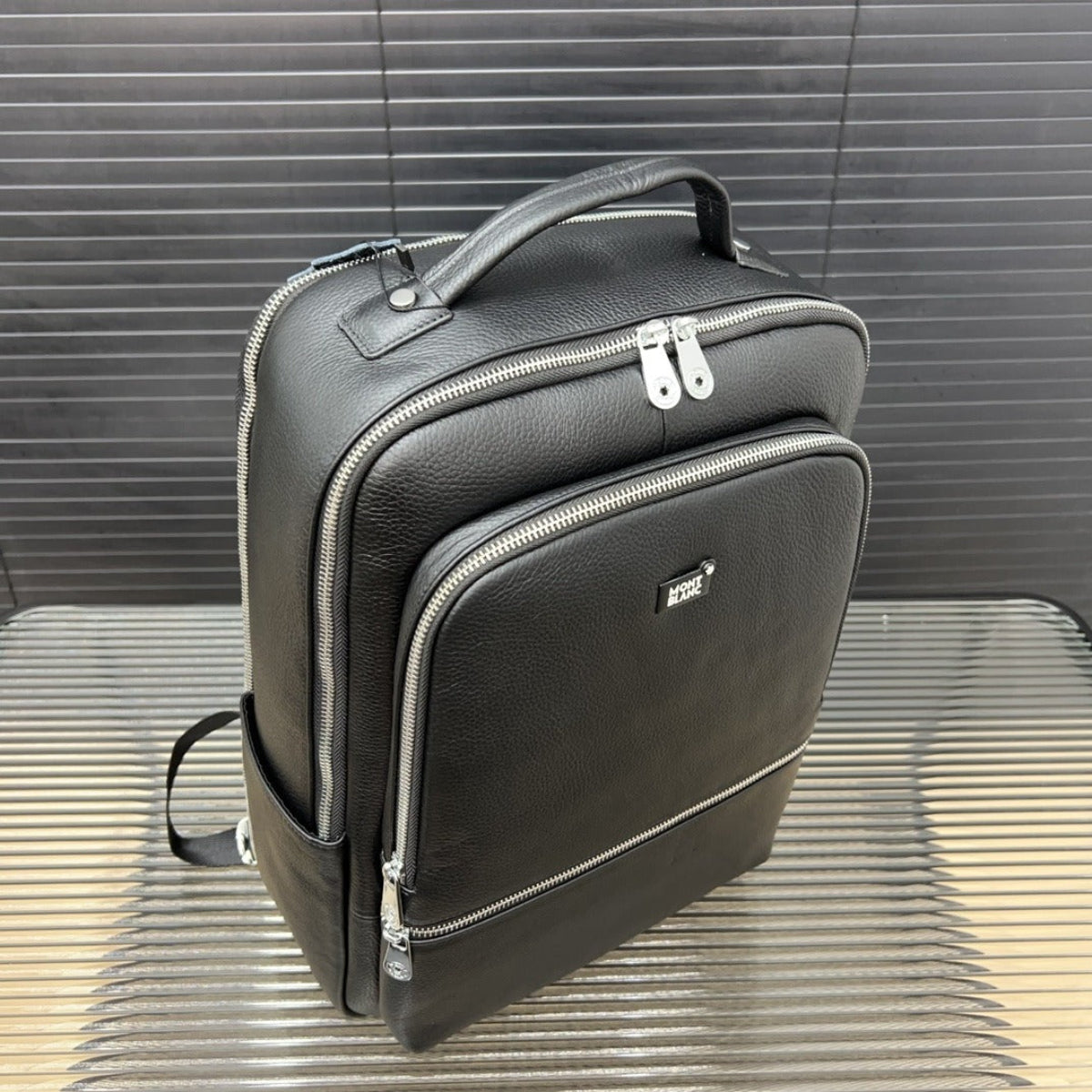 Hermès Montblanc Leather Laptop Backpack