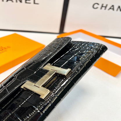 Hermes Black Crocodile Bag