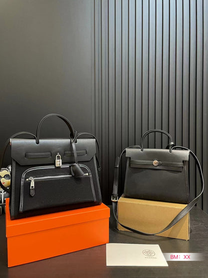 Hermès Herbag Canvas Tote Bag