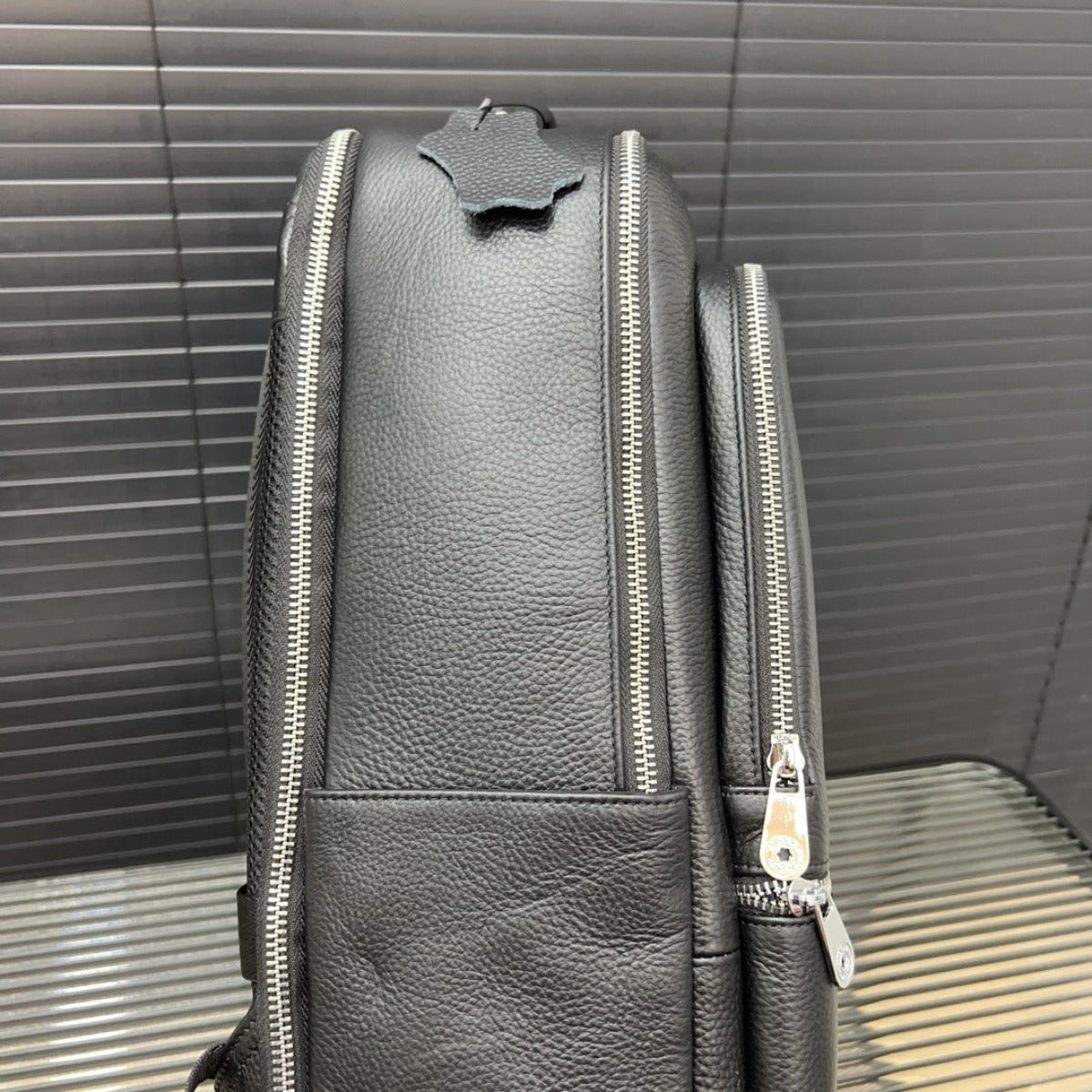 Hermès Montblanc Leather Laptop Backpack