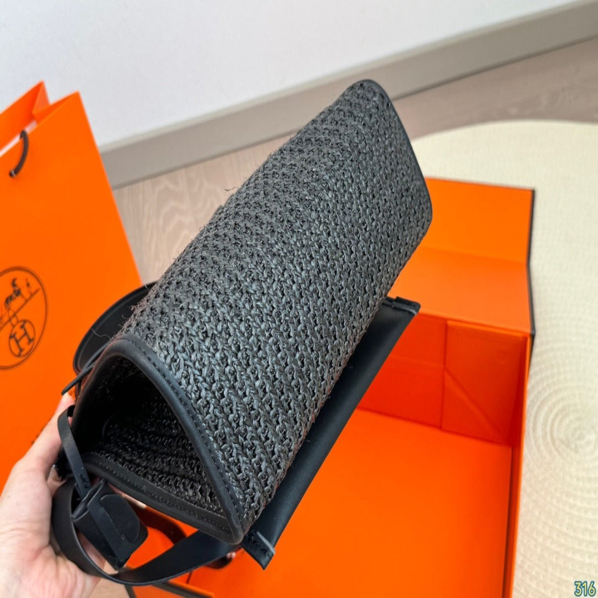 Hermes Woven Handbag