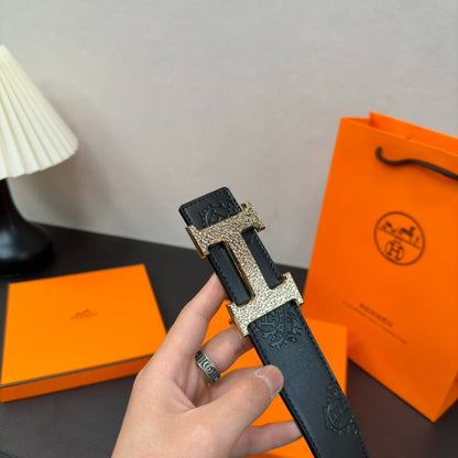 Hermès-Inspired Cowhide Belt