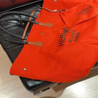Hermès Vintage Canvas Tote Bag