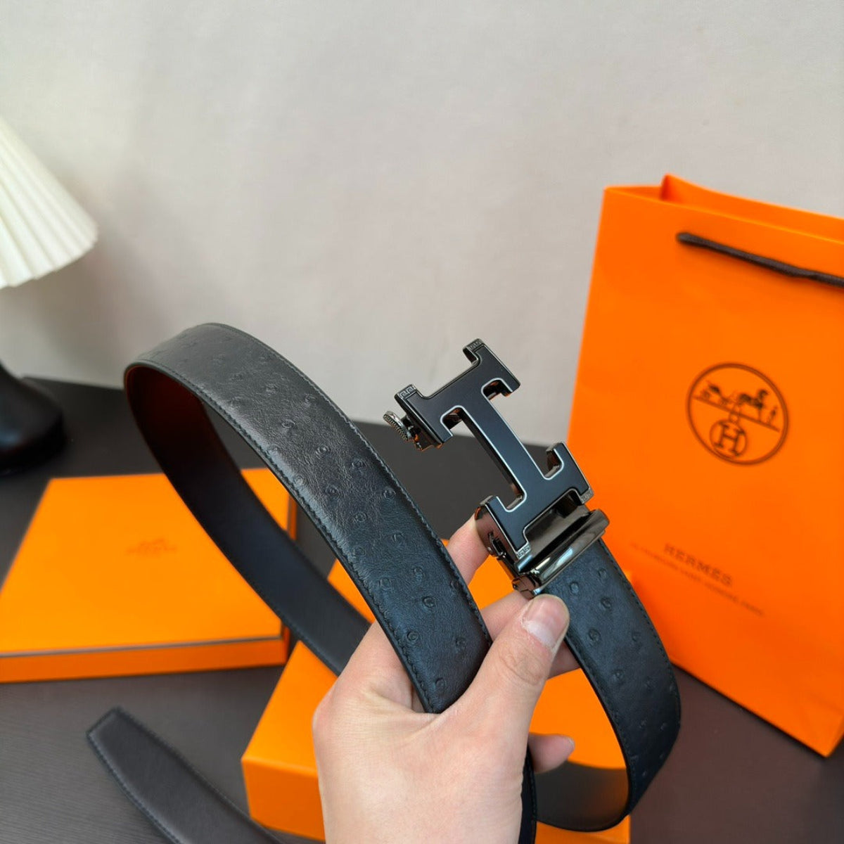 Hermès Hey Ha Leather Belt