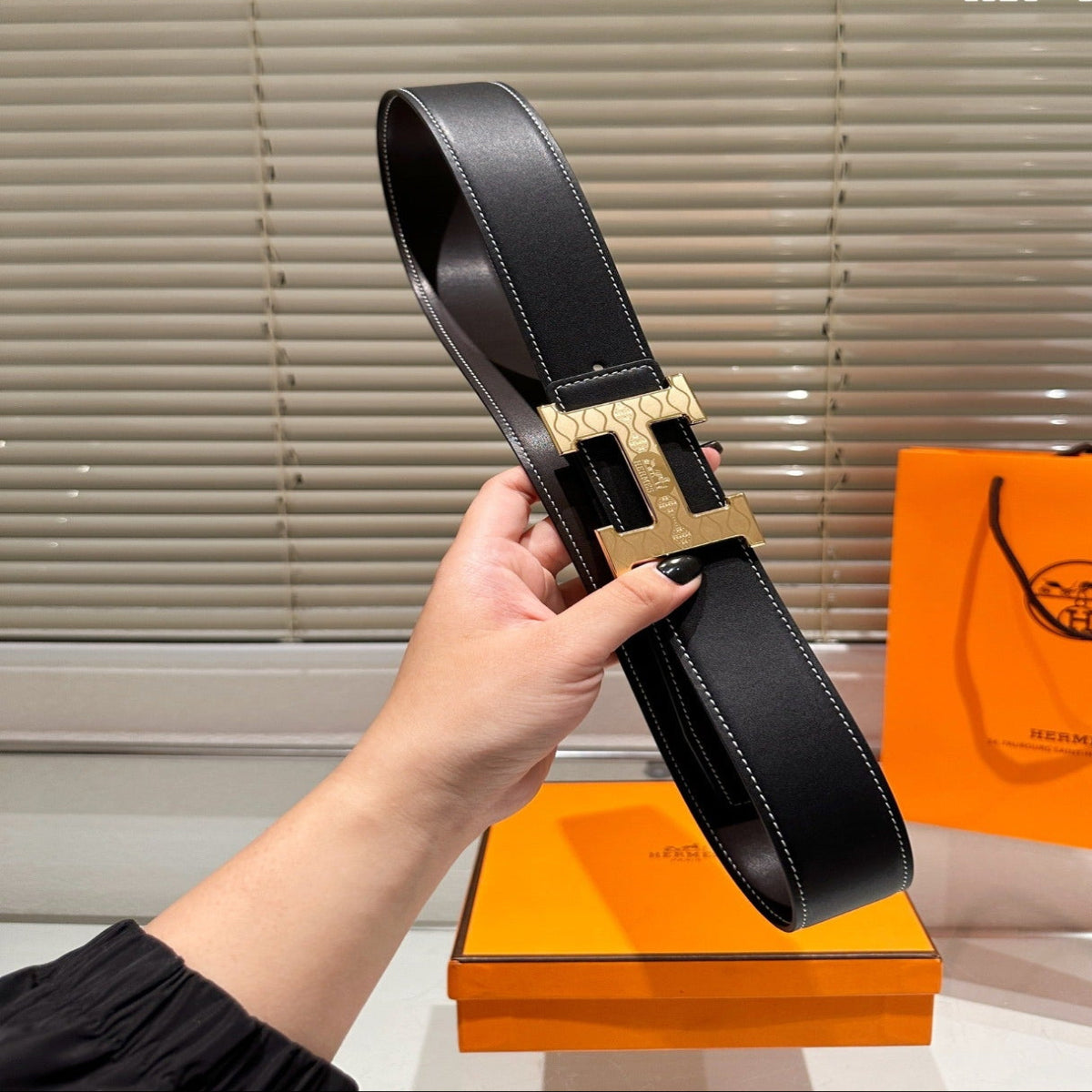 Hermes Cowhide Leather Belt