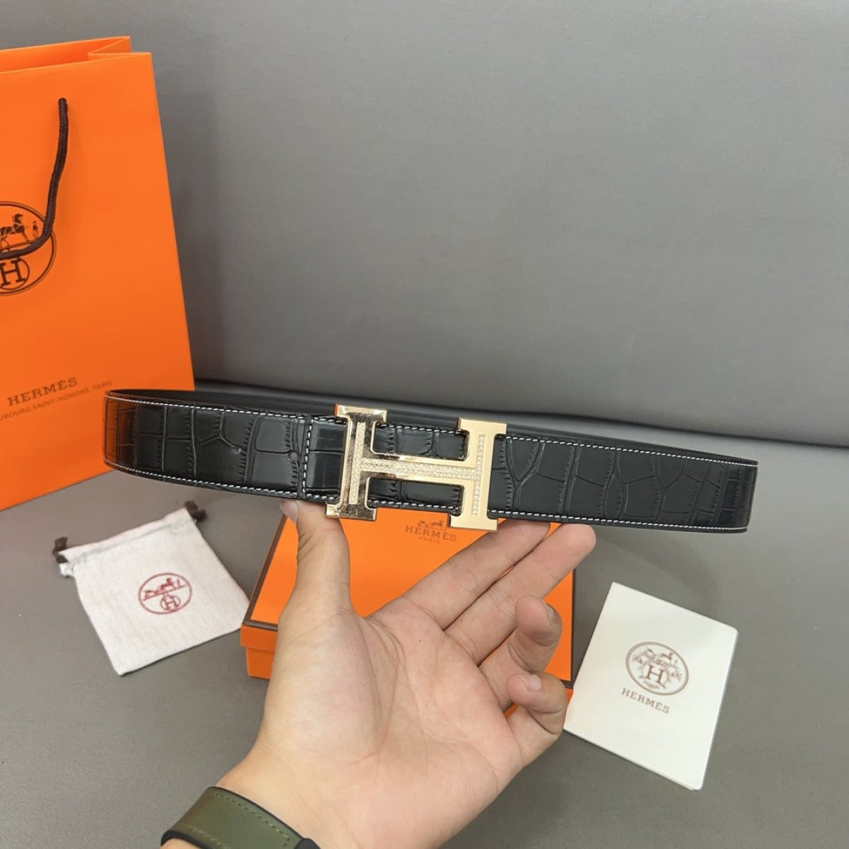Hermès Men's Classic Cowhide Leather Belt