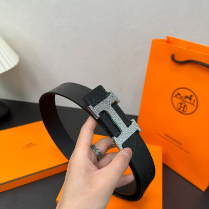 Hermès-Inspired Cowhide Belt