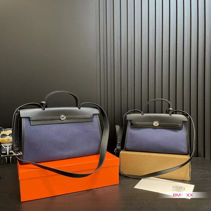 Hermès Herbag Canvas Tote Bag